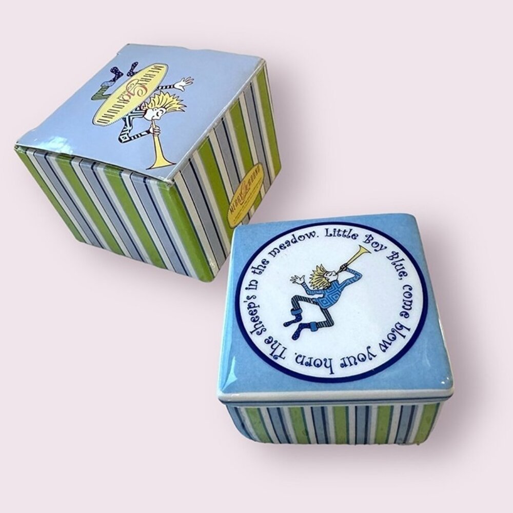 Baby Boys Nursery Rhyme Bedroom Trinket Box